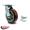 Service Caster Greenlee Swivel Caster with Bolt On Swivel Lock – MA6065 GMX Cart – SCC GRE-SCC-30CS620-PPUR-BSL